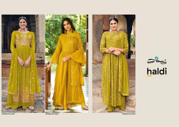 Your Choice Haldi Special Geirgette Designer Salwar Suit Collection